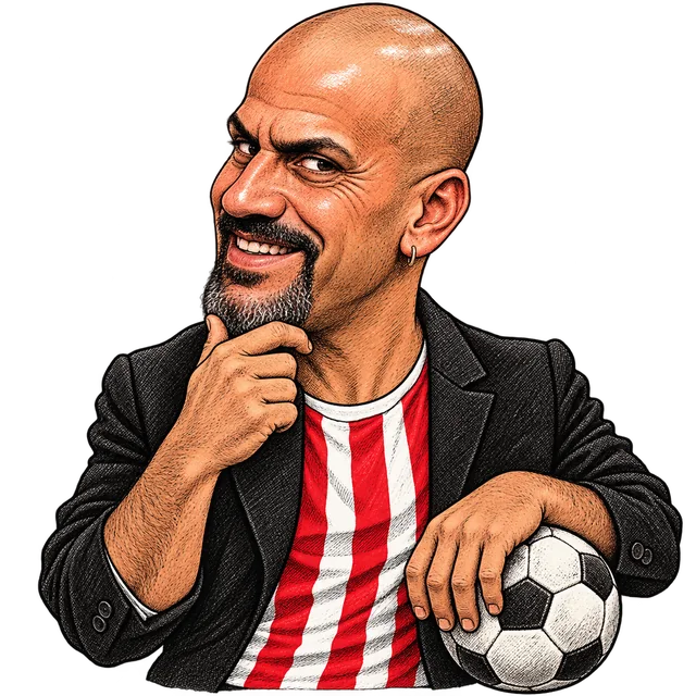 Caricatura de Juan Sebastián Verón