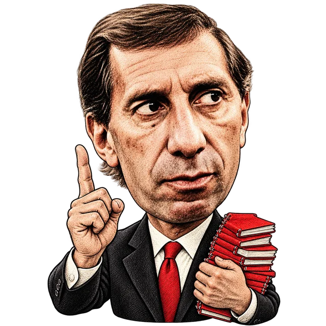 Caricatura de Carlos Salvador Bilardo